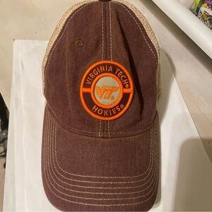 Virginia Tech Hokies Brown and Orange Baseball Cap legacy